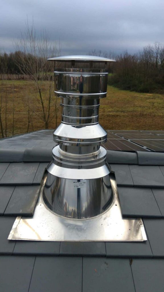 Pat Stop Fire flue pipe installation