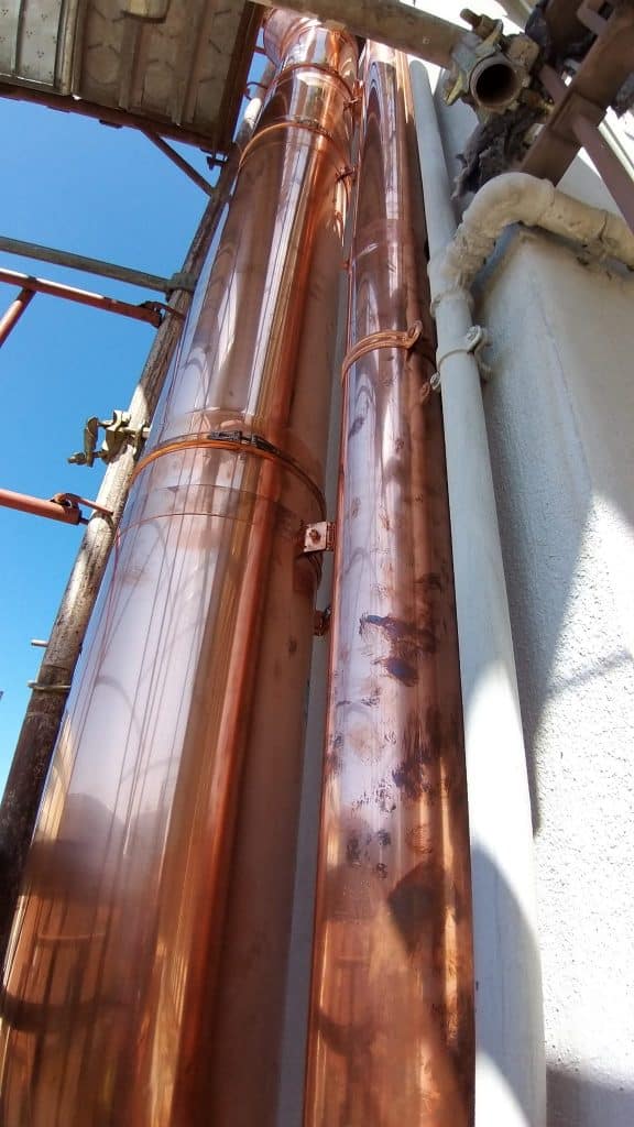 Copper double wall "Isotherm" in Savigliano (CN)